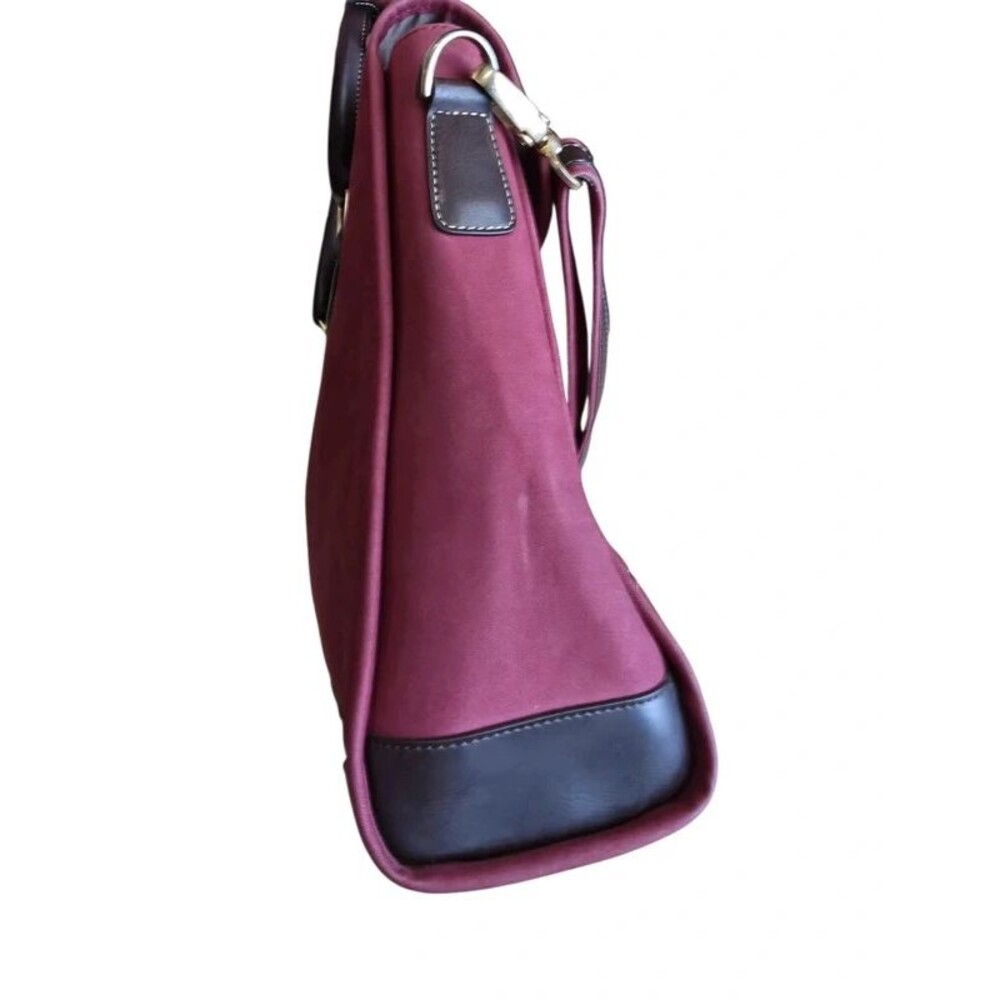 Diane von Furstenberg DVF Burgundy Large Tote Shoulder Bag - Picture 7 of 11
